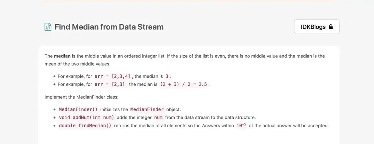 Find Median from Data Stream