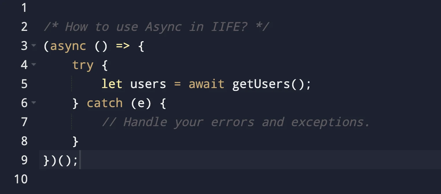 Async and Await in Node.js | Async in IIFE