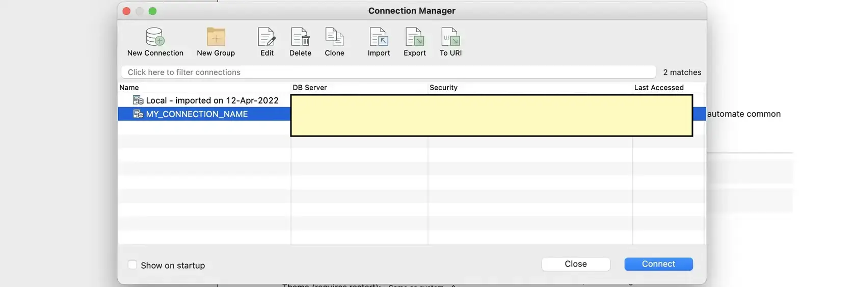 Connect MongoDB remote database using RoboMongo and URI